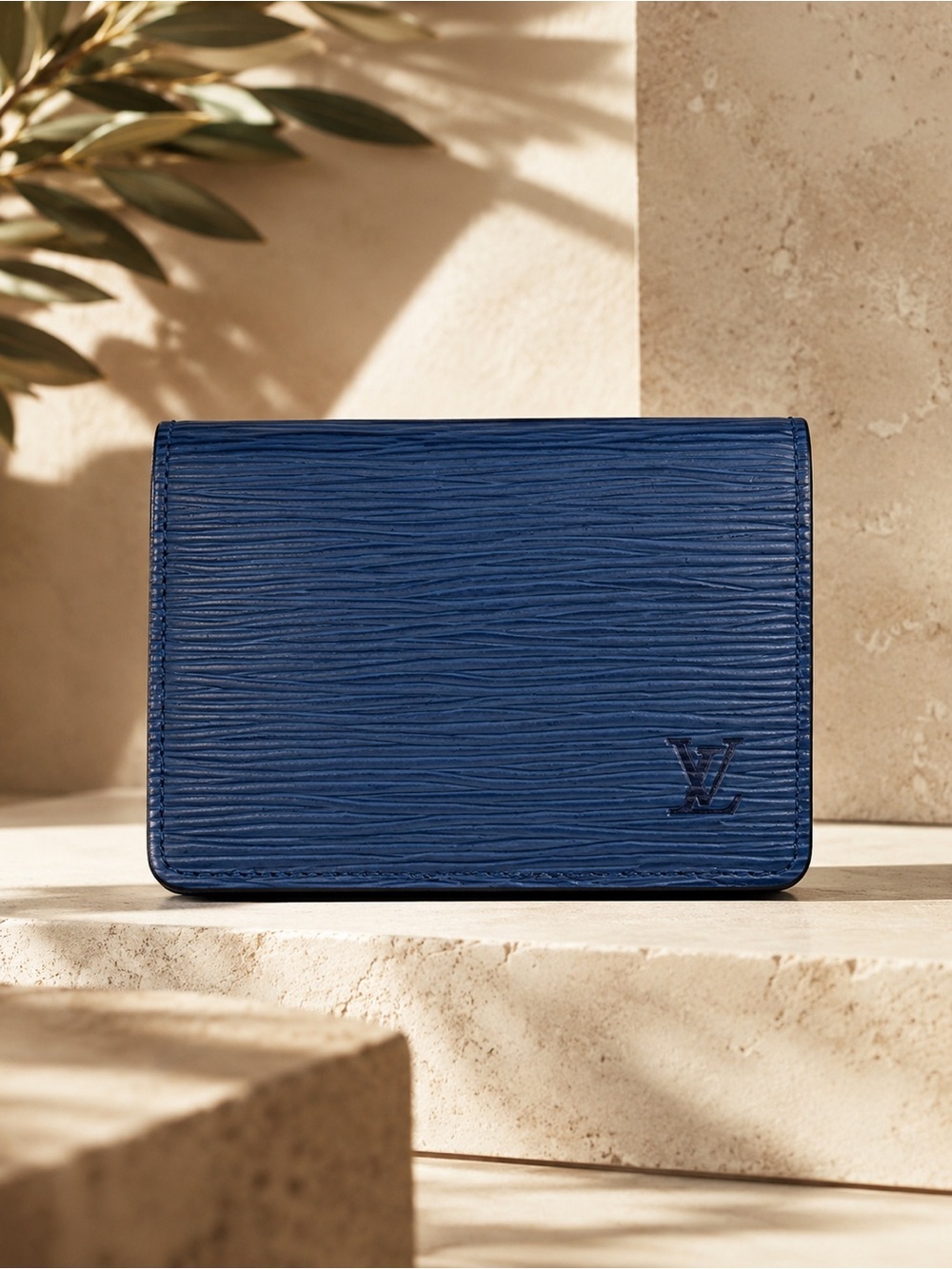 Louis Vuitton Epi Porte 2 cartes Vertical Leather Pass Card Case 1W2055